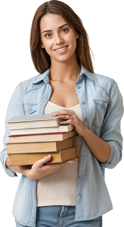 Author with published book